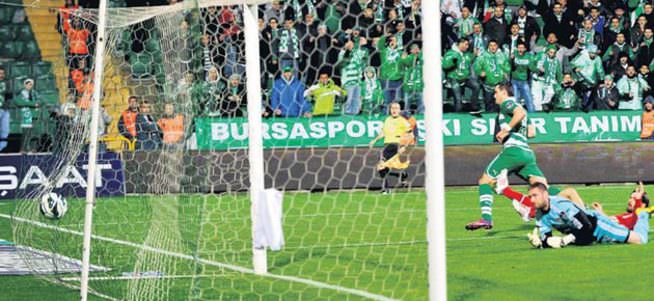 Bursaspor Beşiktaş’ı mağlup etti