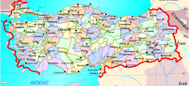 Türkiye haritası değişiyor
