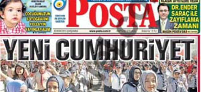 Posta’nın Marmaray manşetine dikkat!