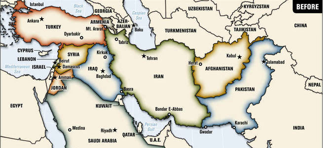 Yeni Ortadoğu haritası