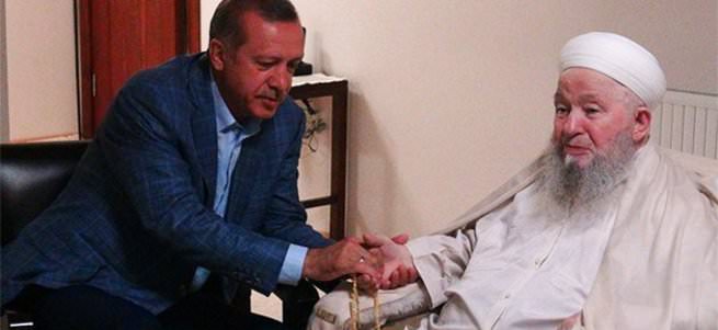 Erdoğan’dan Mahmut Efendi’ye ziyaret