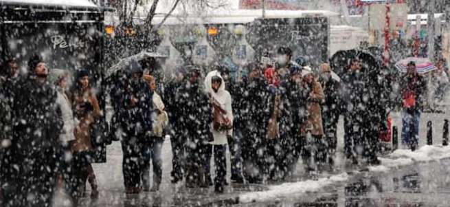 İstanbul’a ve 10 ile kar yağışı uyarısı