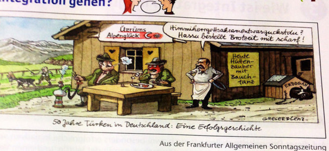 Almanlardan çirkin karikatür