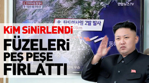 Kim sinirlendi! Füze fırlattı