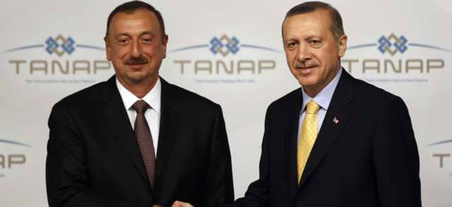 Erdoğan iki cumhurbaşkanıyla birlikte Kars’ta Haydar Aliyev Meslek Lisesi’ni açtılar