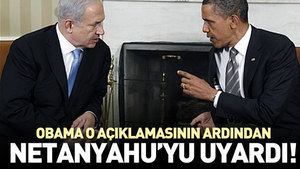Netanyahu’nun Filistin’le ilgili sözlerine Obama’dan uyarı