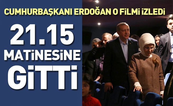 Cumhurbaşkanı Erdoğan ve Emine Erdoğan  Bizim Hikaye filmini izledi
