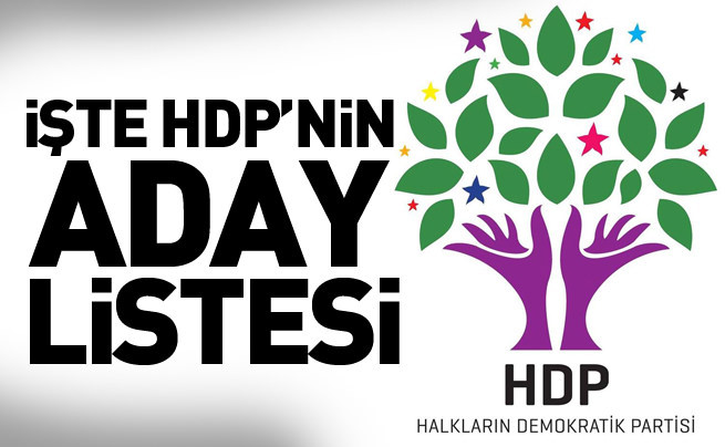 İşte HDP’nin milletvekili aday listesi