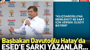 Başbakan Ahmet Davutoğlu Hatay’da