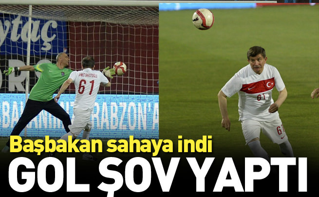 Başbakan Davutoğlu gol şov yaptı
