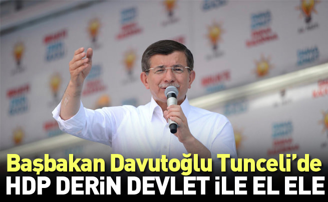 Başbakan Ahmet Davutoğlu Tunceli’de konuşuyor