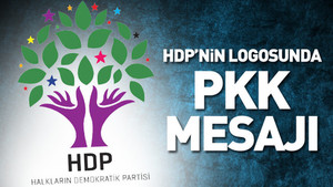 HDP logosunda subliminal PKK mesajı