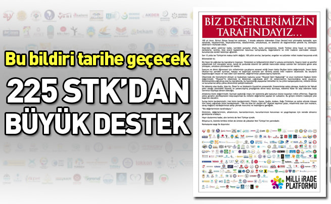 225 STK’dan AK Parti’ye destek ilanı
