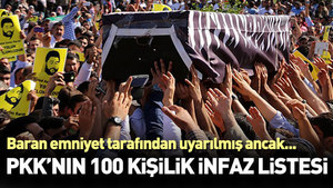 PKK’nın 100 kişilik infaz listesi ortaya çıktı