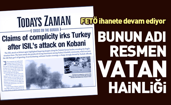 Zaman’ın İngilizce gazetesi Türkiye’yi terörist ülke gibi gösteriyor