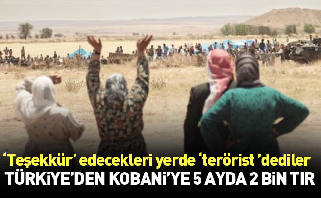 Türkiye’den Kobani’ye 5 ayda 2 bin TIR