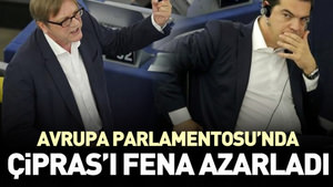 Avrupa Parlamentosu’nda Yunan Başbakan Çipras azarlandı