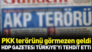 HDP’nin basını Türkiye’yi tehdit etti