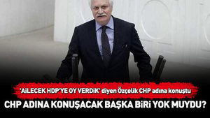 HDP oy veren CHP’li vekil partisi adına konuştu