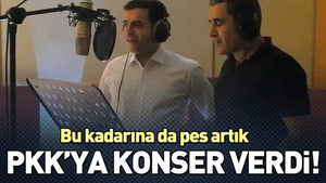 Selahattin Demirtaş’ın düet arkadaşı PKK’ya konser verdi!