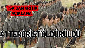 PKK’ya büyük darbe: 41 terörist öldürüldü