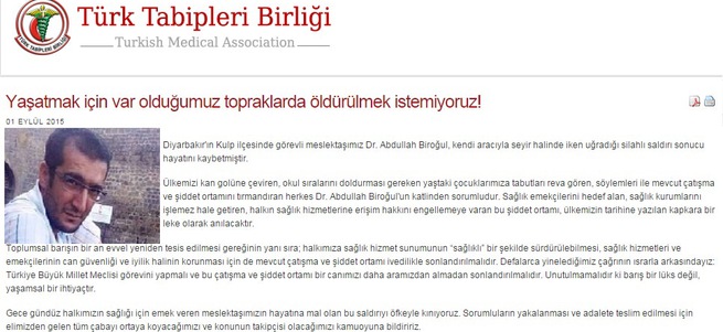 Türkiye Tabipler Birliği’nden skandal açıklama!