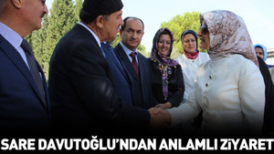 Sare Davutoğlu, maden şehitliğini ziyaret etti