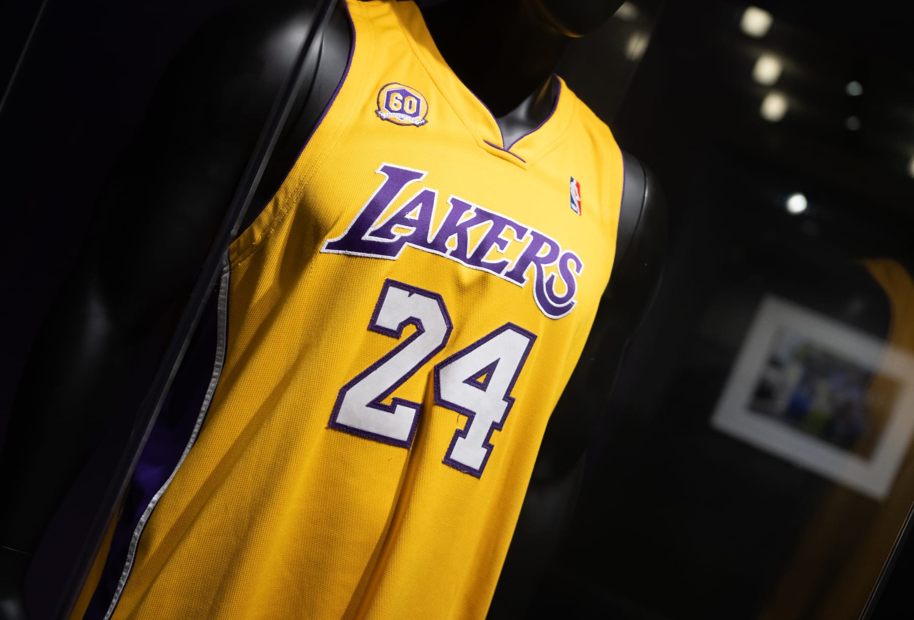 New York, USA. 01st Feb, 2023. Press preview for the most valuable Kobe  Bryant jersey at Sotheby's 'Zenith' sales in New York on February 1, 2023  with included memorabilia related to Lakers