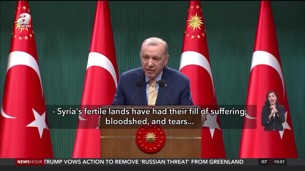 Erdoğan: A united Syria is essential for regional stability