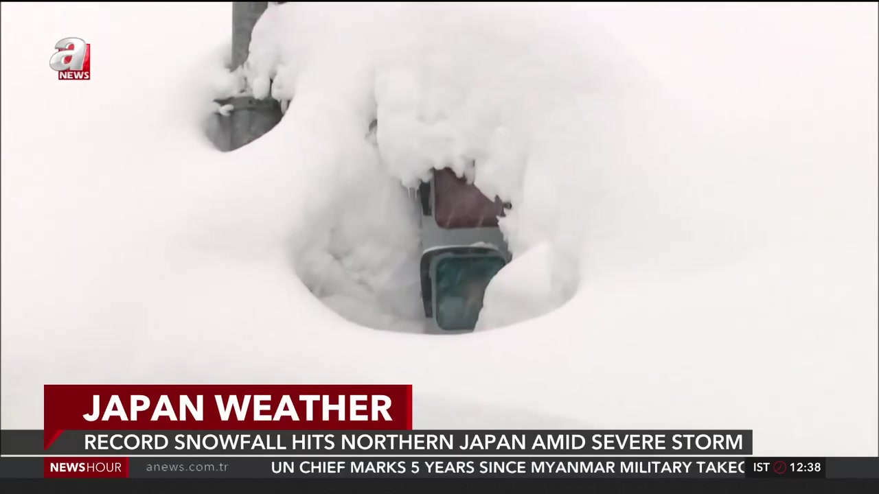 Record snowfall hits northern Japan amid severe storm