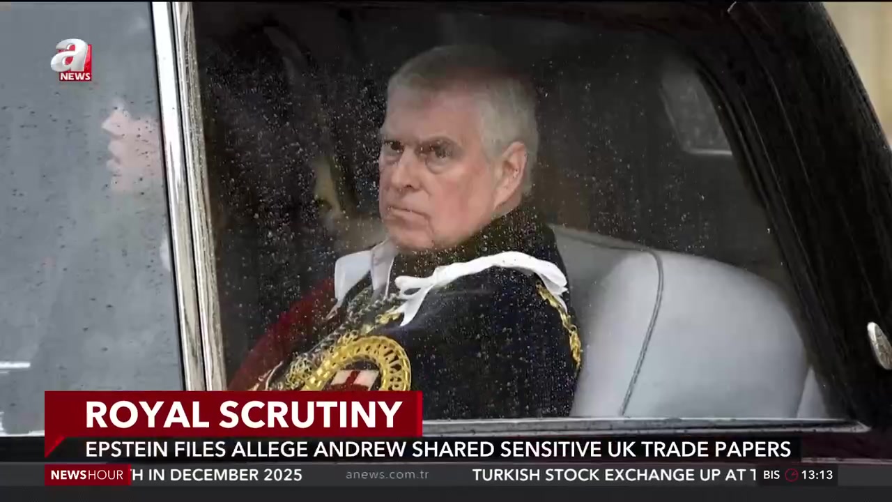 Epstein files allege Andrew shared sensitive UK trade papers