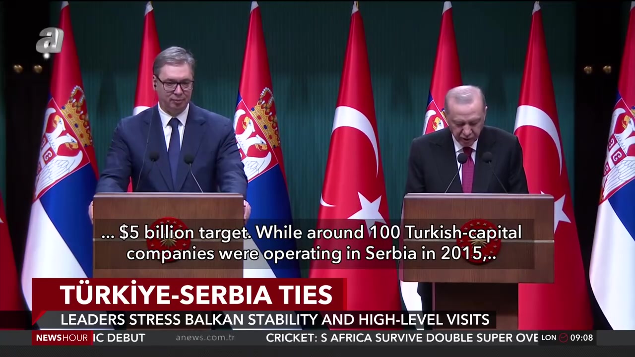 Türkiye and Serbia expand economic and defense cooperation