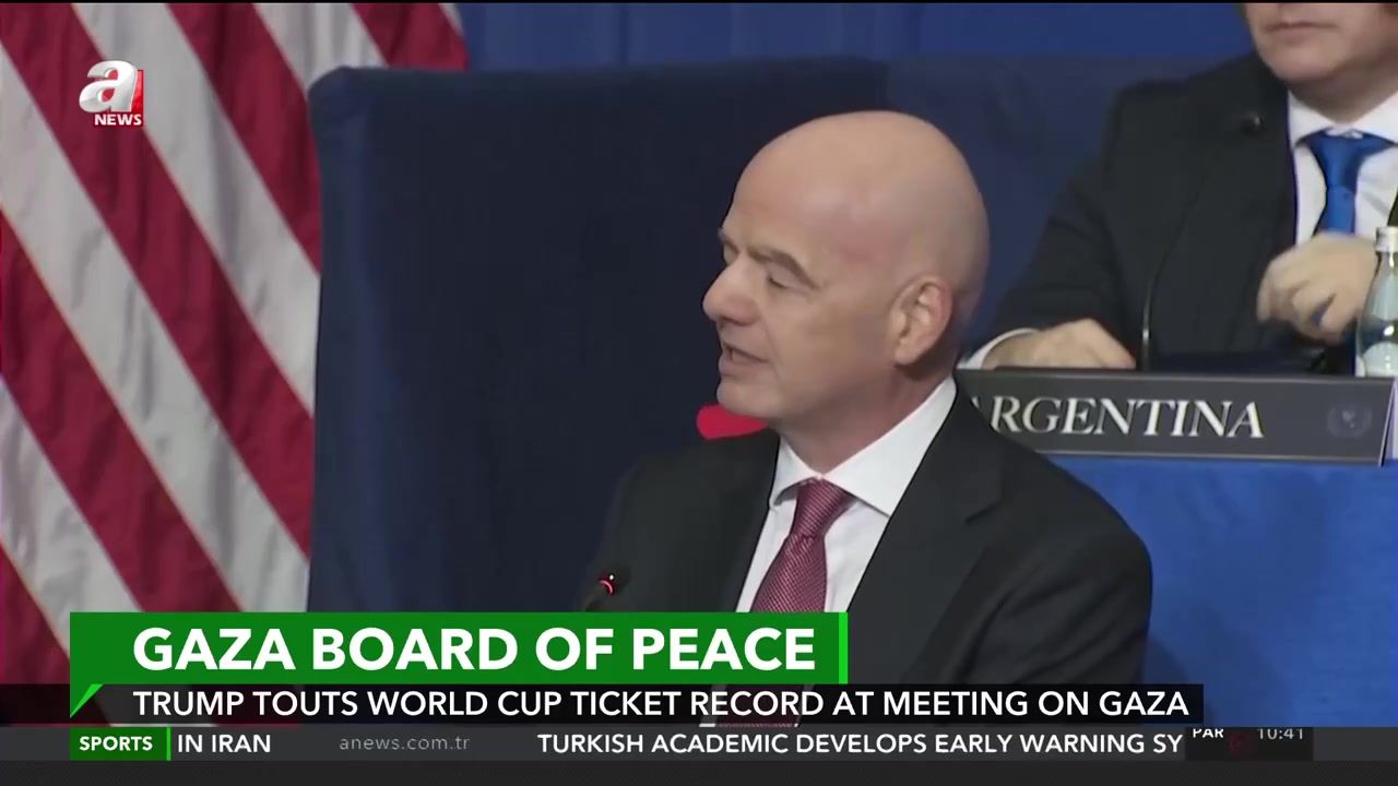 Trump touts World Cup ticket record at meeting on Gaza