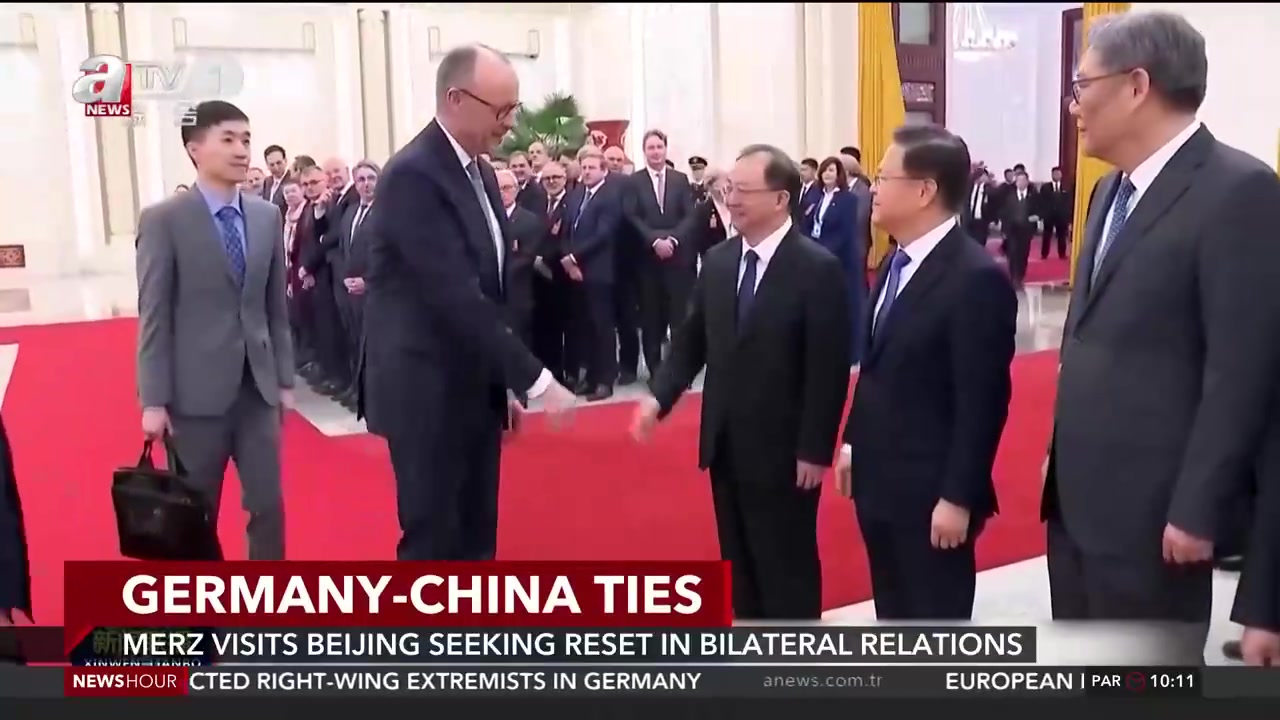 Merz visits Beijing seeking reset in bilateral relations