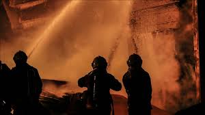 Fire engulfs vessels at Homalin river port, Sagaing region — April 21, 2026