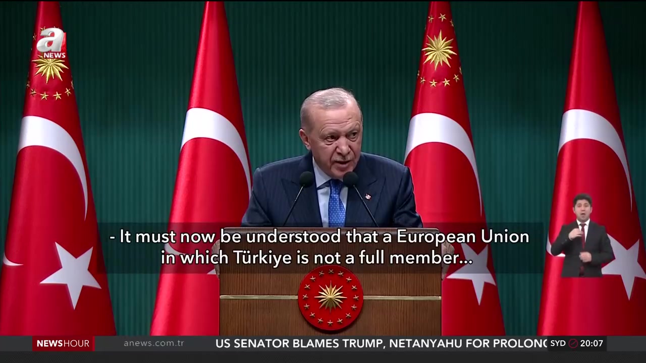 Erdoğan: EU without Türkiye cannot be global actor