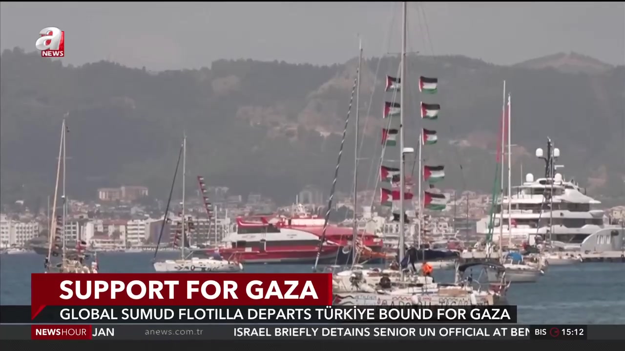 Global Sumud Flotilla departs Türkiye bound for Gaza