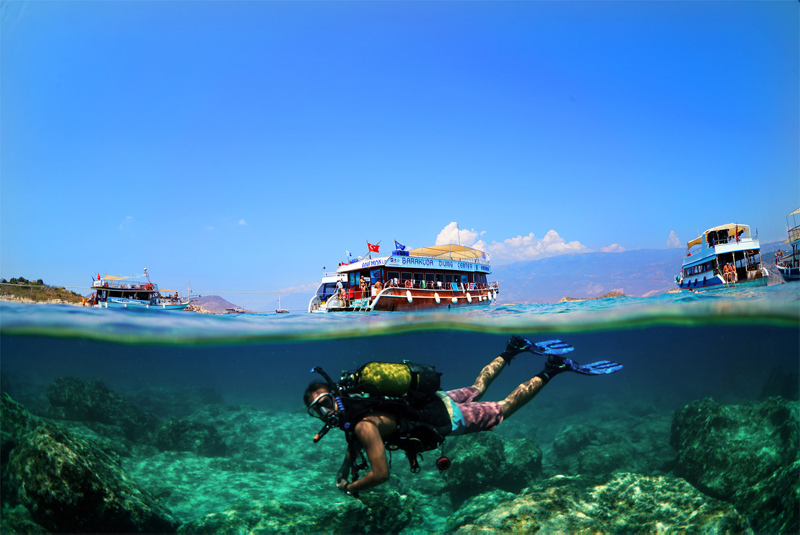 Antalyas Kaş district: A prominent location for scuba diving tourism