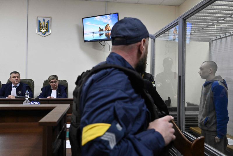 Regretful Russian sentenced to life in first war crimes trial in Kyiv