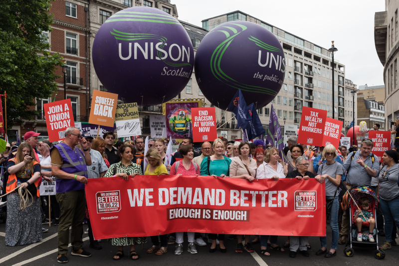 Thousands march in London to demand help with cost-of-living crisis