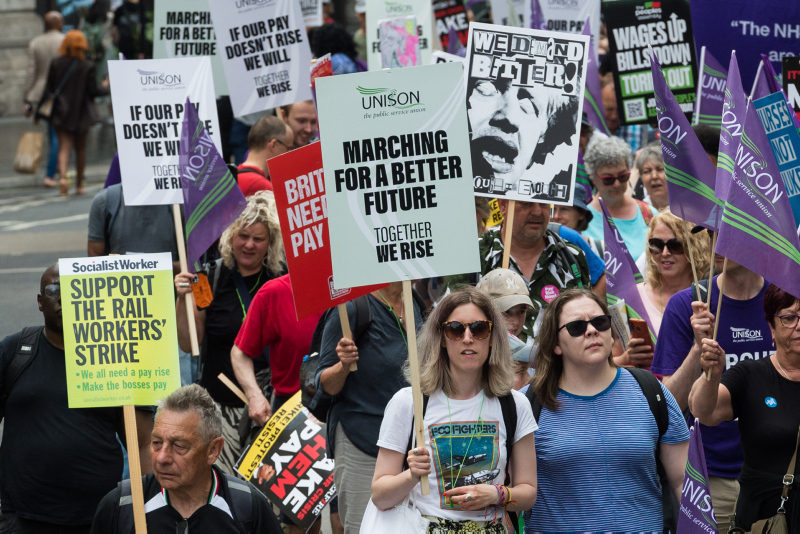 Thousands march in London to demand help with cost-of-living crisis