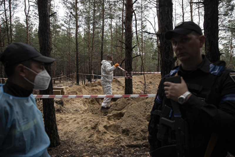 European Union call for establishment of international tribunal for war crimes in eastern Ukrainian city of Izyum
