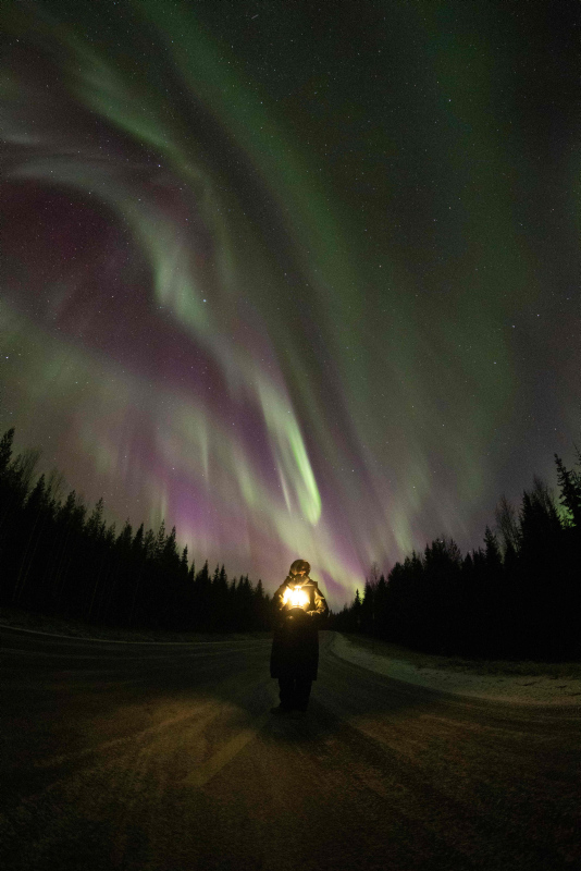 Mesmerising northern lights appear in Finland