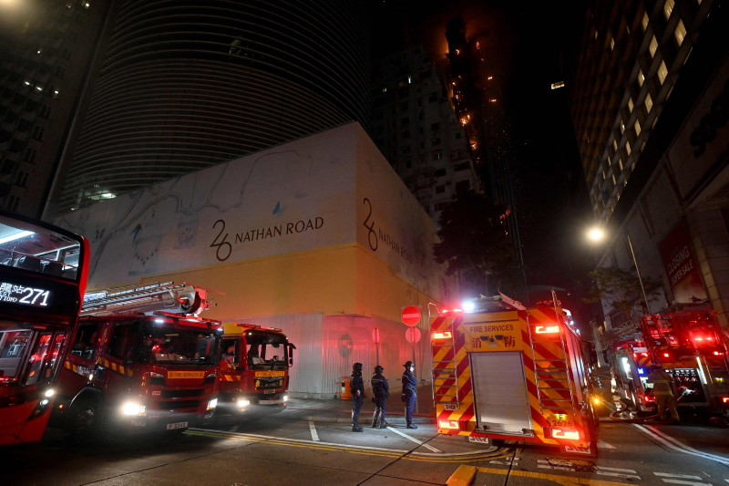 Massive fire engulfs under-construction site in Hong Kong