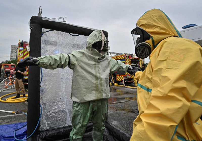 Emergency exercise at the Zaporizhzhia Nuclear Power Plant