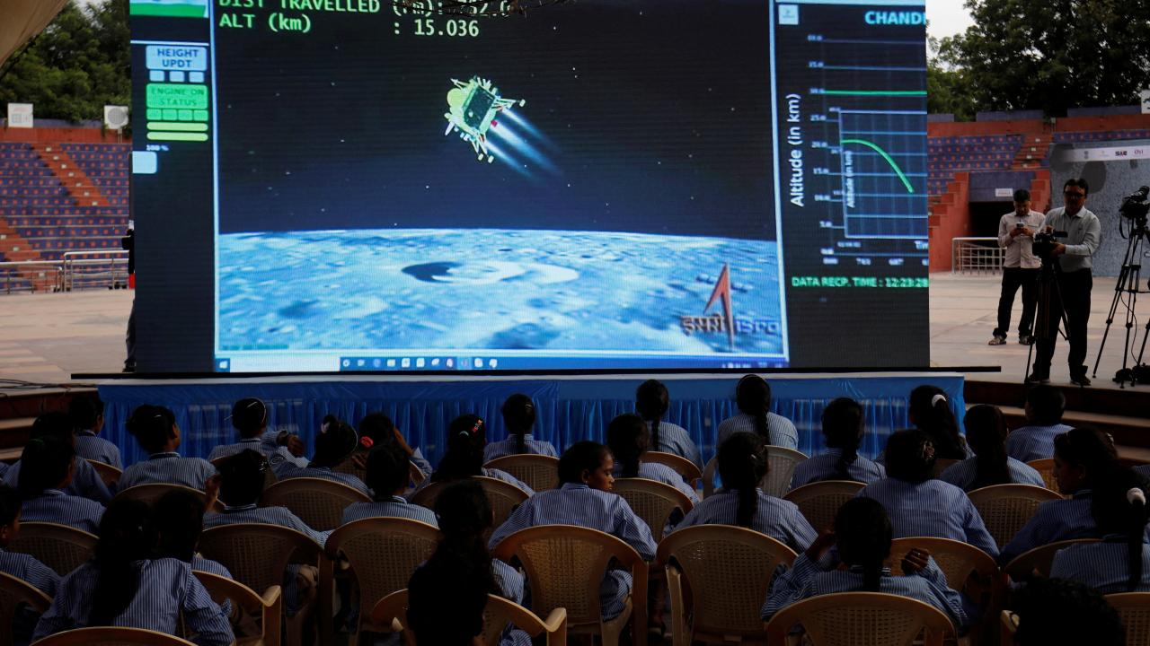 Indias Chandrayaan-3 achieves historic soft landing at moons southern pole