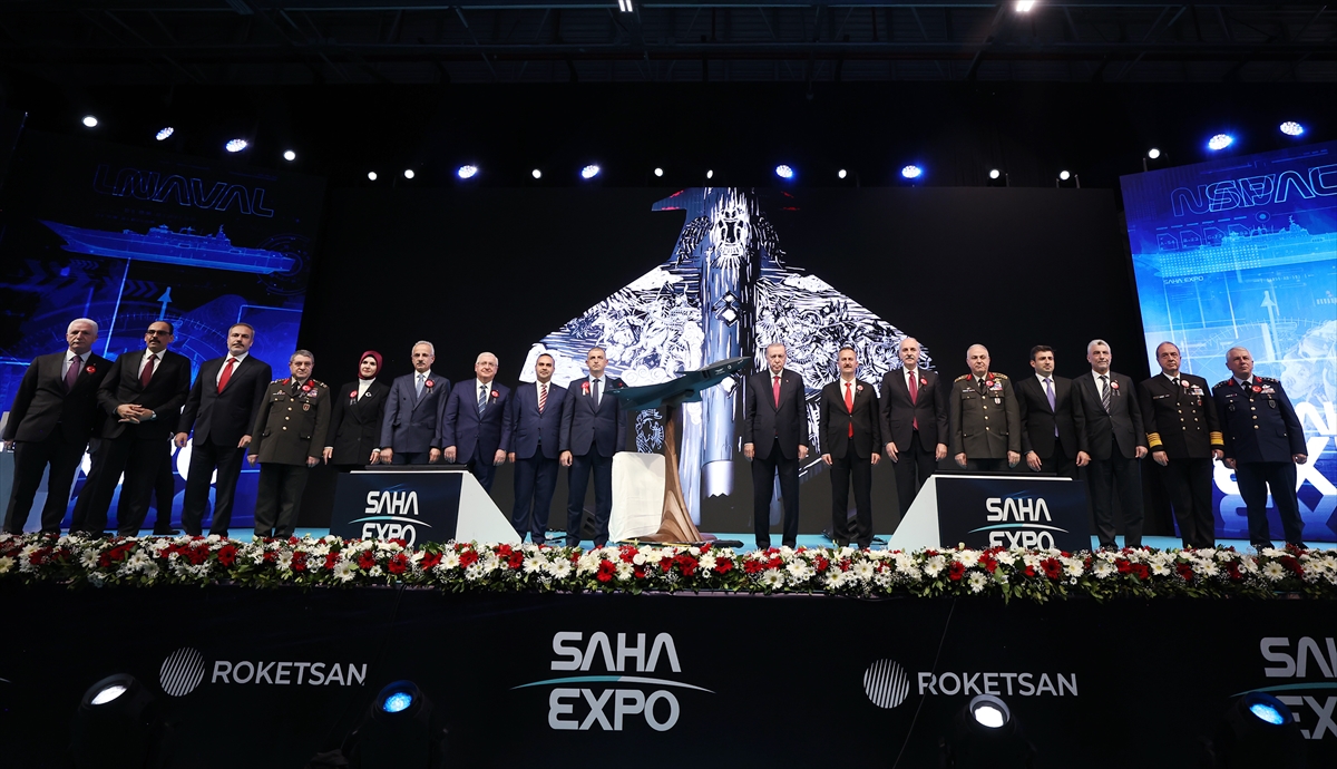 Erdoğan attends SAHA EXPO, highlights Türkiyes defense advancements