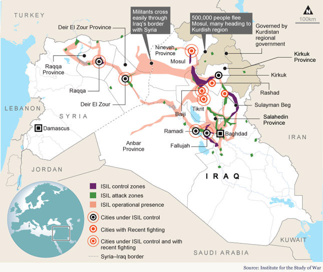 the latest on the advance of isis in iraq - Daily Sabah