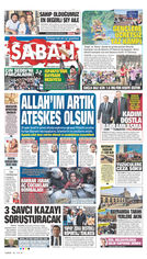 9 Haziran 2025 Tarihli Sabah EGazete