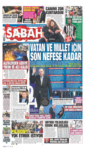 15 Ağustos 2025 Tarihli Sabah EGazete
